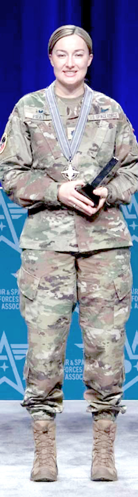 LT. COL. JESS PRATT received the Polaris Award for Connection at the 2024 AFA Warfare Symposium held in Aurora, Colo. on February 1214.