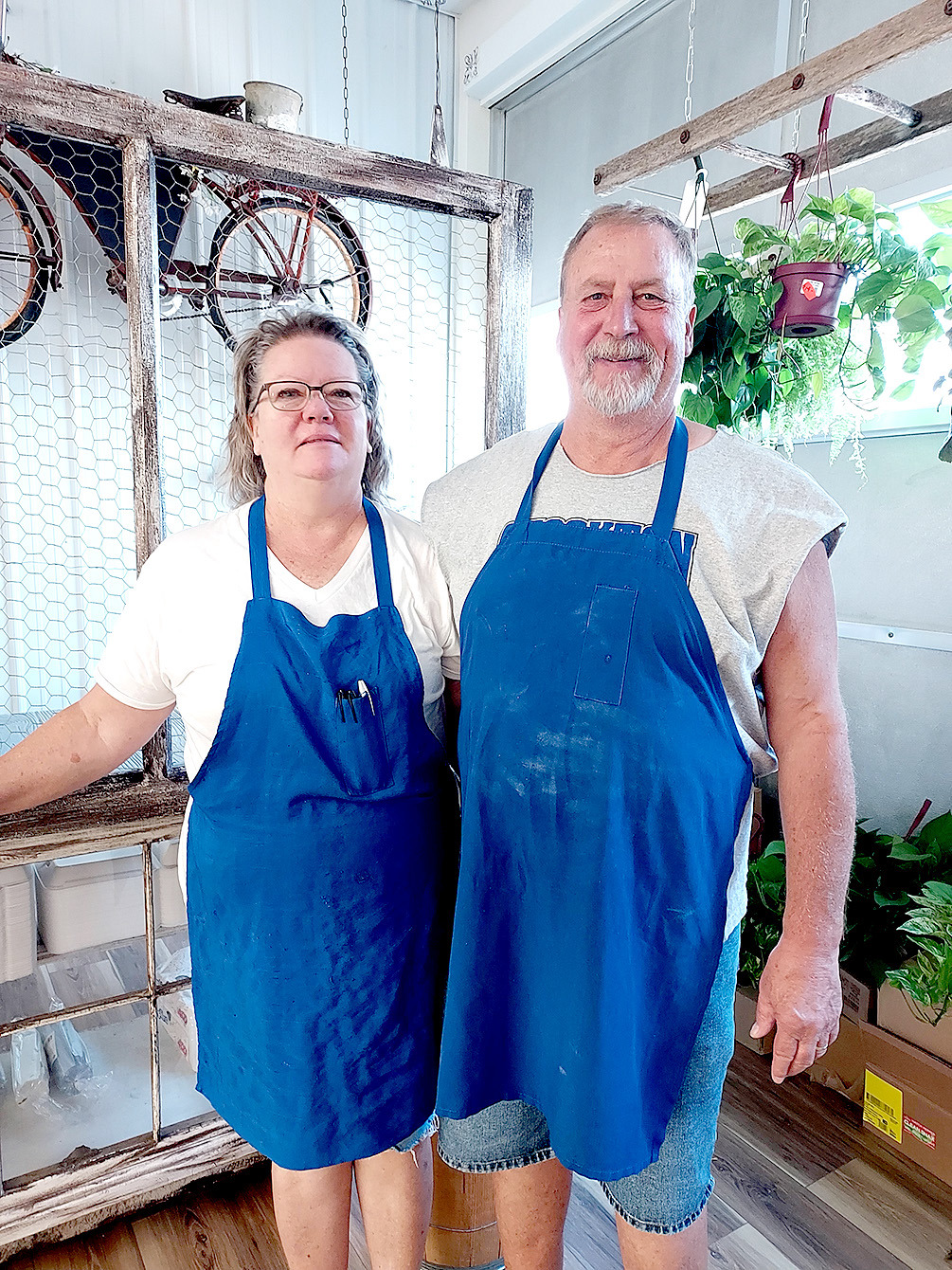 CHERYL AND RUSTY HRABE are the owners of Webster’s Supermarket and Shirley May’s Deli, and invite everyone to come in and see the Deli’s location and what they have to offer.
