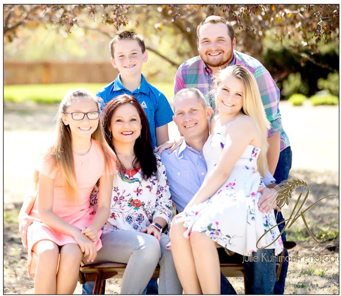 TEACHER LITA ALLEN and her family are ready for the 2020-2021 school year to begin. Lita will be teaching Business at Stockton High School.