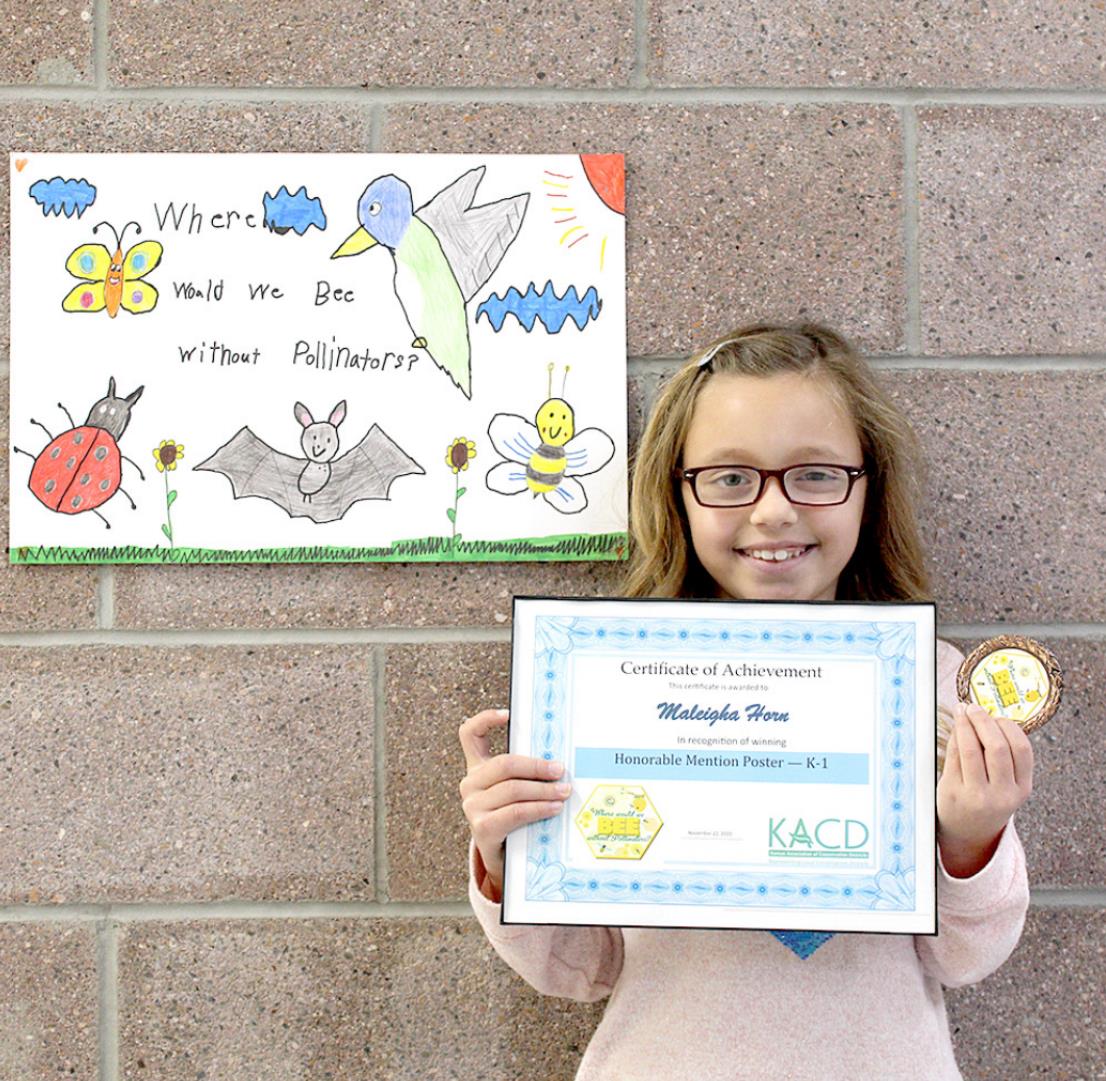 Two Rooks County Students receive Honorable Mention on their posters