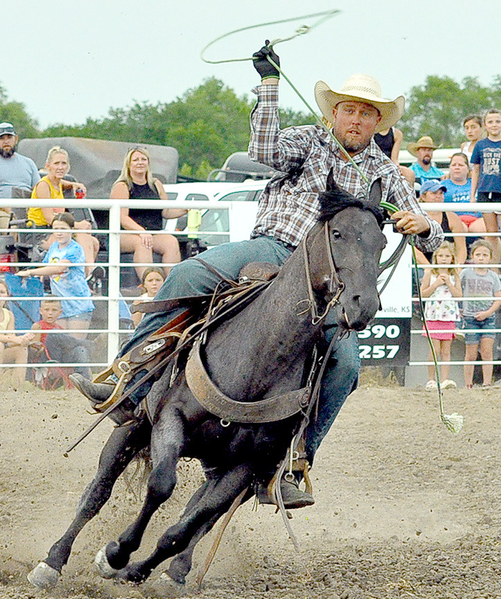 Ranch Rodeo action on Tuesday night of the RCFF