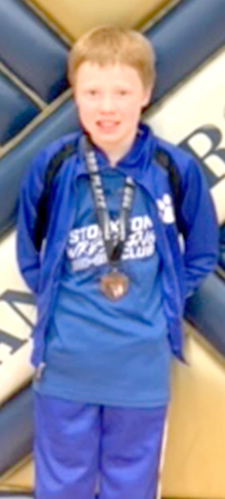 ZEKE BALTHAZOR, wrestling at 10 &amp; Under 79-82 lbs., placed 3rd at the Phillipsburg Open.
