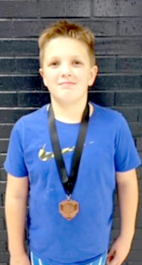 SWC WRESTLER, Hudson Miuir, placed 3rd at the Phillipsburg Open in the 8 &amp; Under 95-120 division this past Saturday, January 9th.