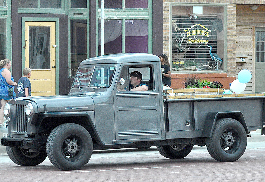 Bob Matthews’ 1948 Jeep Willy’s Pickup driven by Ian Snyder