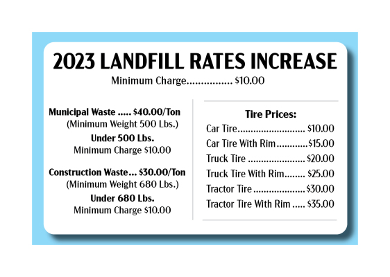 landfill rates