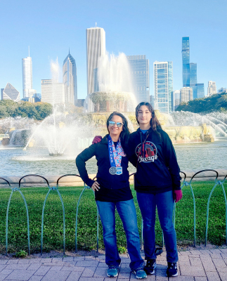 FIELZAH and her daughter, Jayana, enjoyed the sights Chicago had to offer when they traveled to the windy city for the 45th Bank of America Chicago Marathon Fielzah ran in early October.