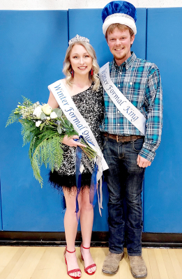 KAY WINTER FORMAL Queen Delanee Bedore and King Colton Williams were crowned during the SHS Pep Assembly on Tuesday, January 24th.