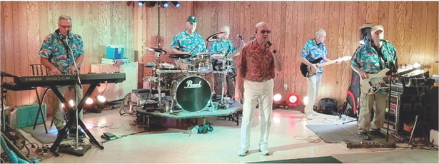 ANOTHER FUN NIGHT singing and dancing with Stockton's favorite band-—Jimmy Dee and the Fabulous Destinations-—at the Stockton Rodders Scholarship Fundraiser held Saturday night, Sept. 9. What a fun night with fabulous entertainment, all for an awesome cause! (Courtesy Photo)