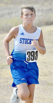 KOLT KUHLMANN finished in fifth place at the junior high cross country meet held at Webster State Park last Thursday.