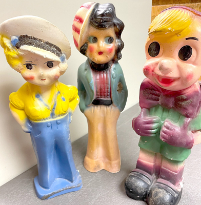 THESE ARE SOME of the kewpie dolls at the Rooks County Historical Museum. Drop by and take a look at the fair remnants at the facility that are now on display.