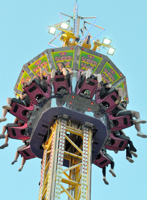 The Pride of Texas Super Shot Drop Tower was an exciting ride for fairgoers