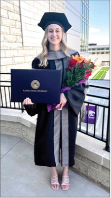 DR. MORGAN BEOUGHER HULL is a 2015 graduate of Stockton High School, a 2019 graduate of Kansas Wesleyan University, and a 2023 graduate of the Kansas State University School of Veterinary Medicine. Morgan is the daughter of Greg and Marcy Beougher.
