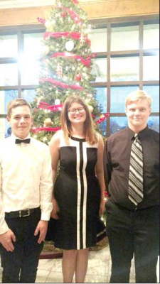 STOCKTON HIGH SCHOOL MUSIC STUDENTS Isaac Reed (Band), Emil Benavides (Choir) and Zach Gardner (Choir) represented the school at the Northwest District KMEA Mini Convention II held on Saturday, December 7th at the Beach-Schmidt Auditorium at Fort Hays State University.