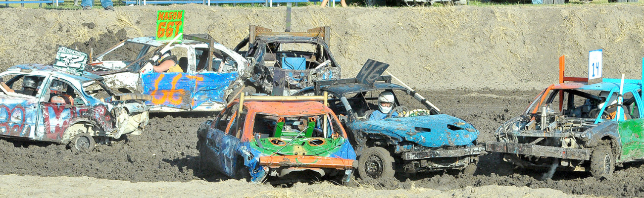 The competition was in full swing at the Demolition Derby which was held on Thursday night of the 2023 Rooks County Free Fair