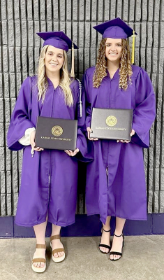 CAMBRIE KEMP (left) and Ellie Braun (right) graduated from Kansas State University on Saturday, December 9th.