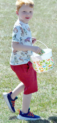 Finnegan Larson at Easter Egg Hunt