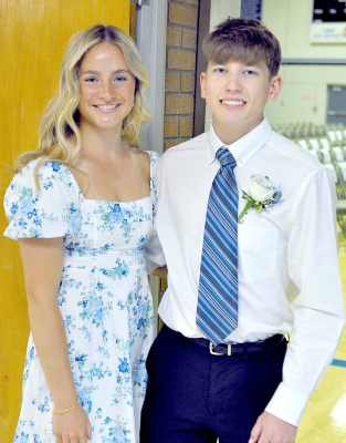 LEAD-INS chosen by the Class of 2024 at Stockton High School were juniors Ava Dix and Cason Iwanski.