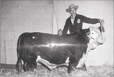 IN 1962, LARRY DIX WON RESERVE GRAND CHAMPION at the Rooks County Free Fair. He also attended the Osborne County Fair with the same steer and won Grand Champion. He was then able to participate in the Kansas Livestock Show in Wichita and won Reserve Champion. (Nancy J. Dix found this picture when she was going through old photos and wanted to share it with our readers.)