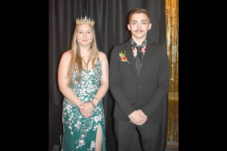 JADYN PALMER AND NOAH FERGUSON were crowned this year’s SHS Prom Queen and King at The Great Gatsby-themed event on Saturday, April 20th.