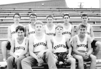 PICTURED are the members of the 1991 SJH eighth-grade boys tracksters. Starting from the left in the front row are, Kevin Randa, Luke Conyac, Josh Price, Mike Bennett; back row: John Vermillion, Toby Wood, Scott Havlas, Andy Pfannenstiel and Brian Smith.