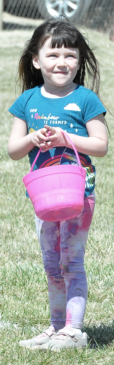 RAYLYN SWANEY enjoying herself at the ESA Easter Egg Hunt.